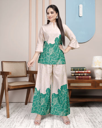 Blossom Horizon Co-ord Set Green For Women