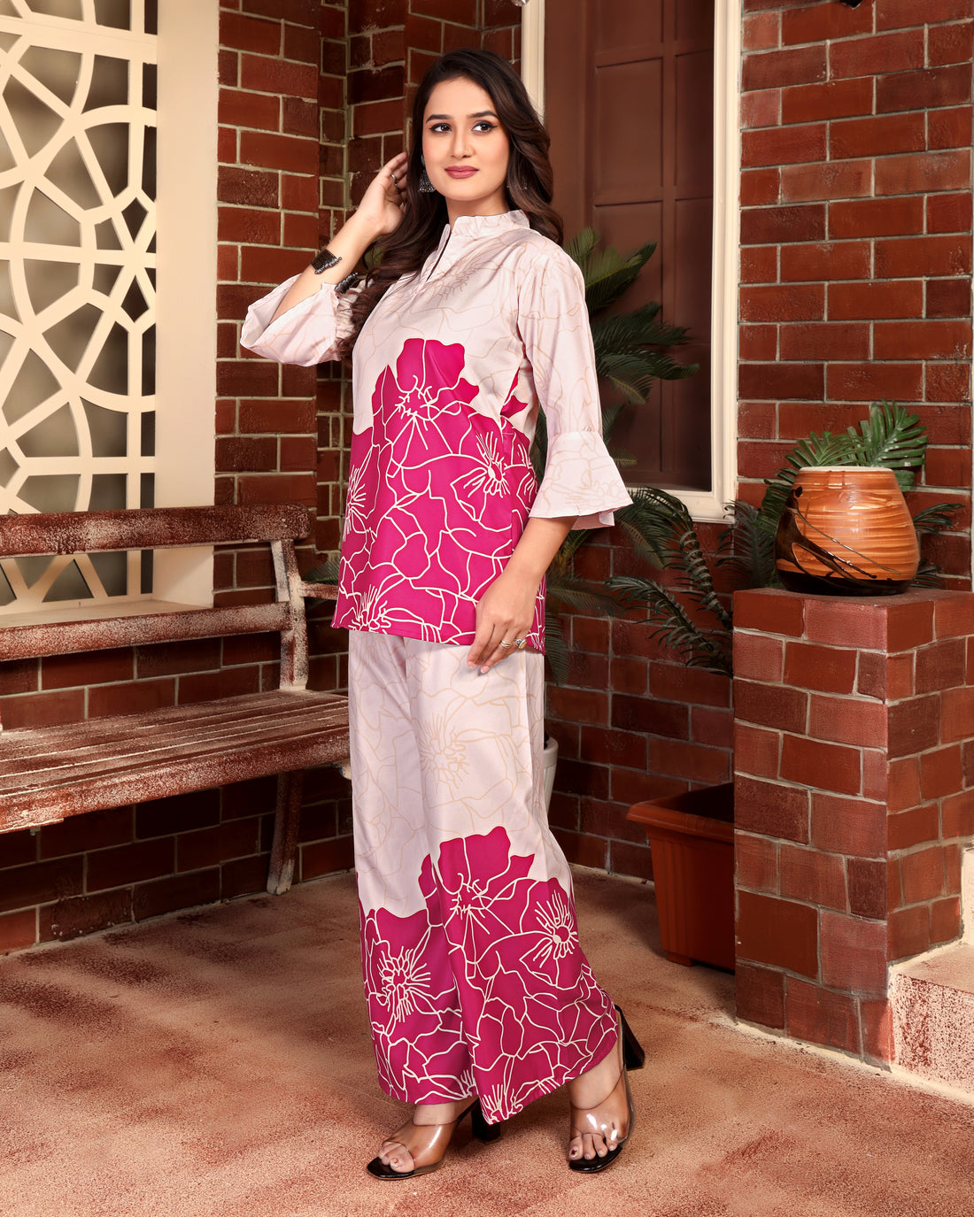 Blossom Horizon Co-ord Set Pink For Women